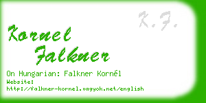 kornel falkner business card